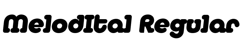 MelodItal Regular font preview