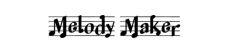 Melody Maker font preview