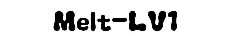 Melt-LV1 font preview