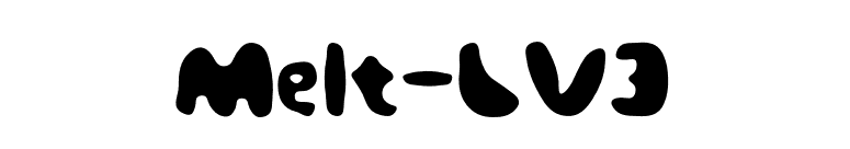 Melt-LV3 font preview