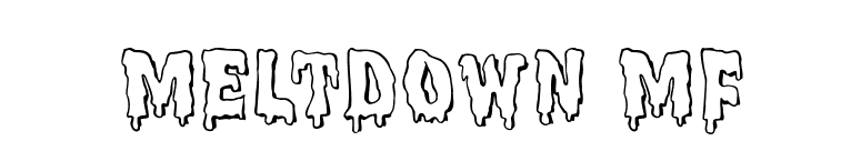 Meltdown MF font preview