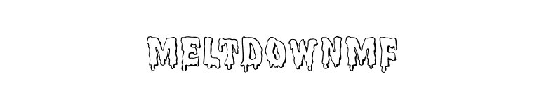 MeltdownMF font preview