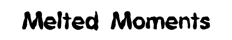 Melted Moments font preview