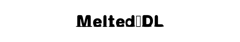 Melted_DL font preview