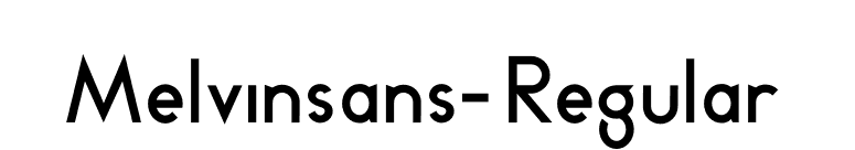 Melvinsans-Regular font preview