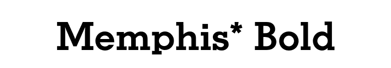 Memphis* Bold font preview