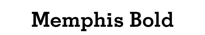 Memphis Bold font preview