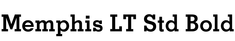 Memphis LT Std Bold font preview