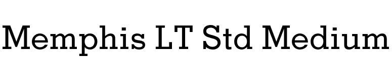 Memphis LT Std Medium font preview