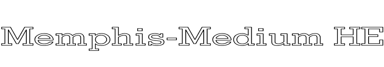 Memphis-Medium HE font preview