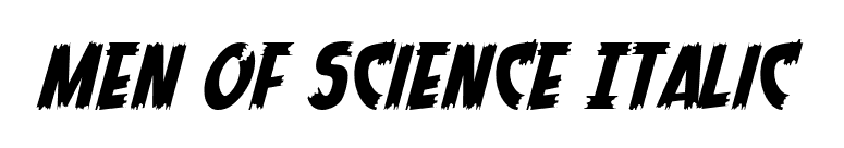 Men of Science Italic font preview