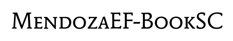 MendozaEF-BookSC font preview