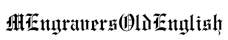 MEngraversOldEnglish font preview