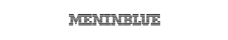 MeninBlue font preview
