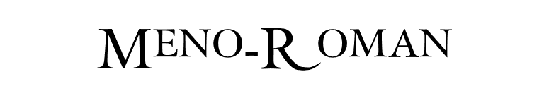 Meno-Roman font preview