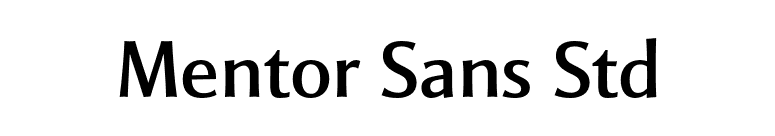 Mentor Sans Std font preview