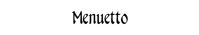 Menuetto font preview