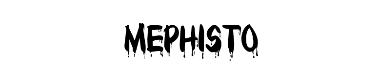 Mephisto font preview