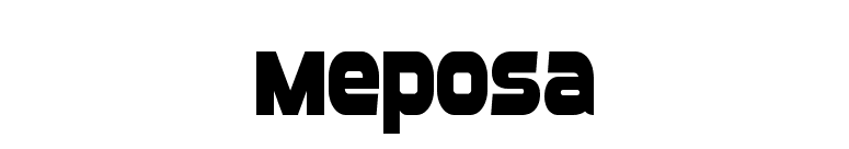Meposa font preview