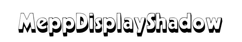 MeppDisplayShadow font preview