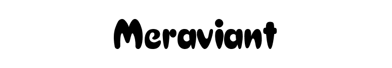 Meraviant font preview