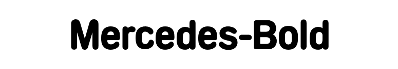 Mercedes-Bold font preview