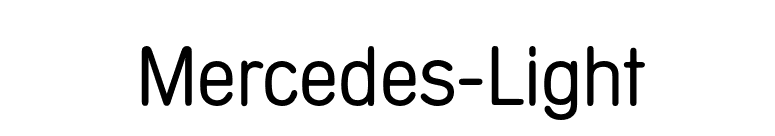Mercedes-Light font preview