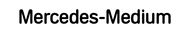 Mercedes-Medium font preview