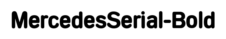 MercedesSerial-Bold font preview