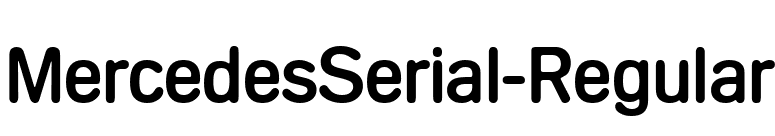 MercedesSerial-Regular font preview