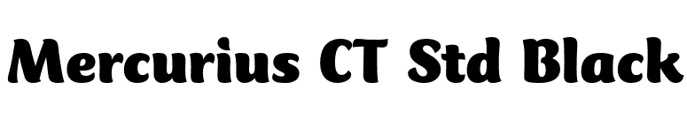 Mercurius CT Std Black font preview
