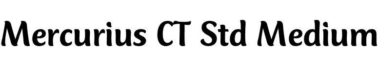 Mercurius CT Std Medium font preview