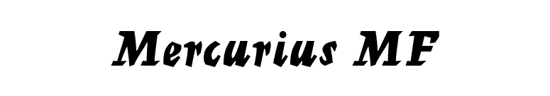 Mercurius MF font preview