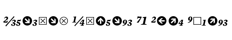 Mercury Numeric G1 Bold Italic font preview
