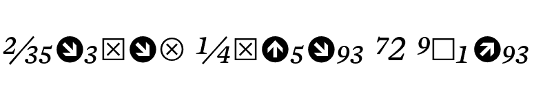 Mercury Numeric G2 Italic font preview