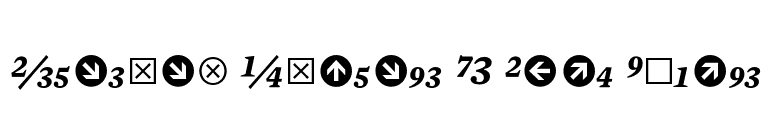 Mercury Numeric G3 Bold Italic font preview