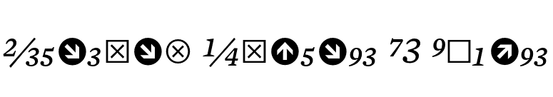 Mercury Numeric G3 Italic font preview