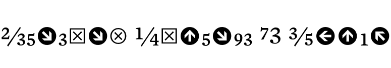Mercury Numeric G3 Roman font preview
