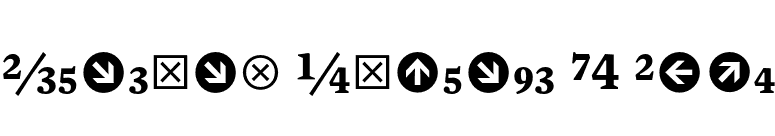 Mercury Numeric G4 Bold font preview