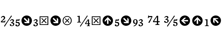 Mercury Numeric G4 Roman font preview