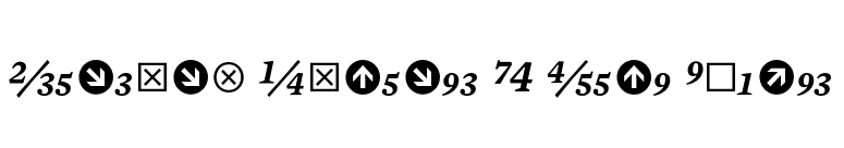 Mercury Numeric G4 Semi Italic font preview