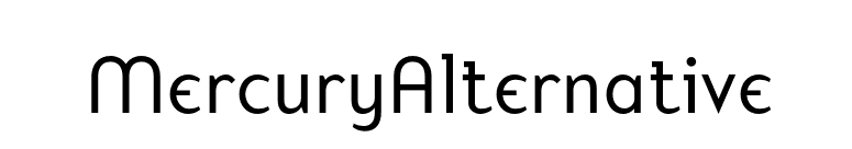 MercuryAlternative font preview