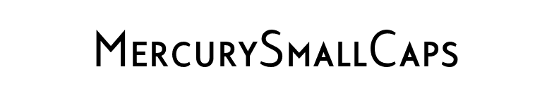 MercurySmallCaps font preview