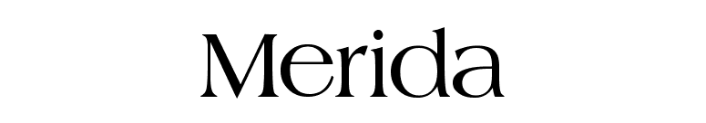 Merida font preview