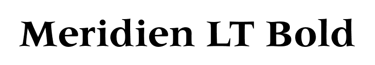 Meridien LT Bold font preview