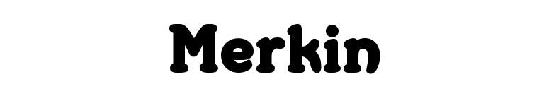 Merkin font preview