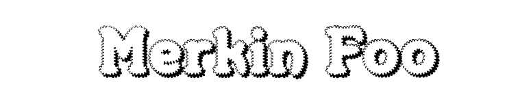 Merkin Foo font preview