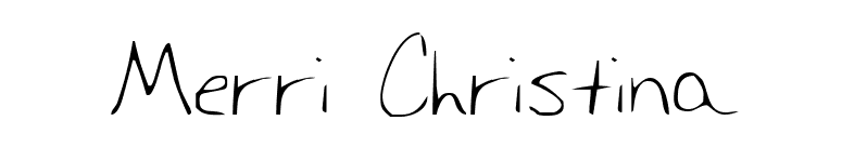 Merri Christina font preview
