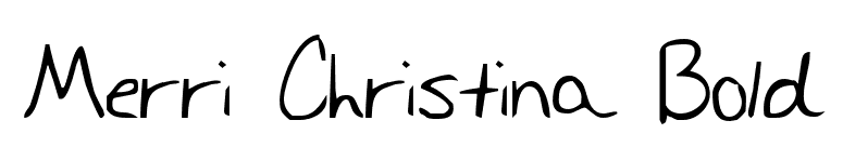 Merri Christina Bold font preview