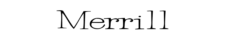 Merrill font preview